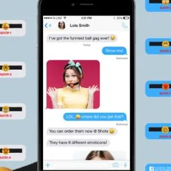 Shots Toys Emoji Blinkande Gagball