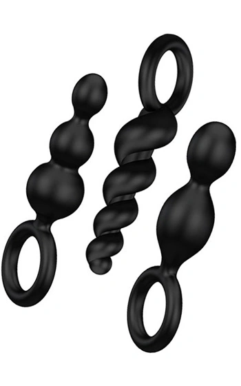 Satisfyer Plugs Black 3-pack