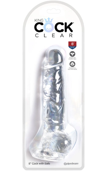 Pipedream King Cock King Cock Clear 22 Cm - Bild 5