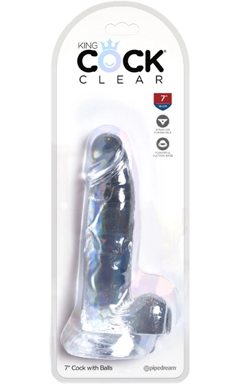 Pipedream King Cock King Cock Clear 20 Cm - Bild 5