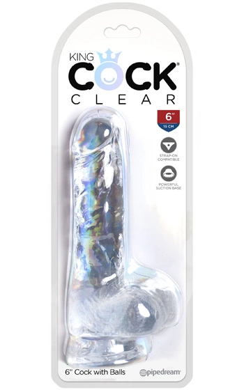 Pipedream King Cock King Cock Clear 17 Cm - Bild 5