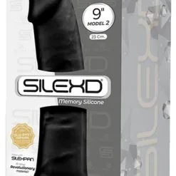 Dual Density Black Dildo 23 Cm