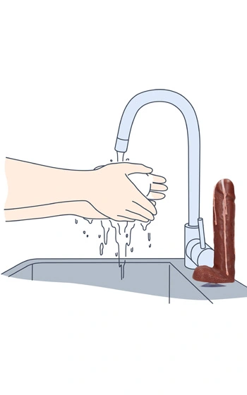 Penistvål Med Sperma Brun - Bild 4