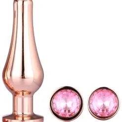 Dream Toys Pleasure Plug Set Rose Gold