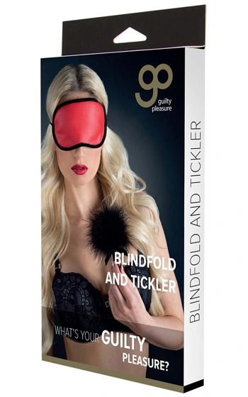 Guilty Pleasure Two Tones Blindfold & Tickler - Bild 2
