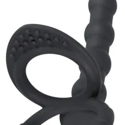 Black Velvet Penisring Med Analkulor