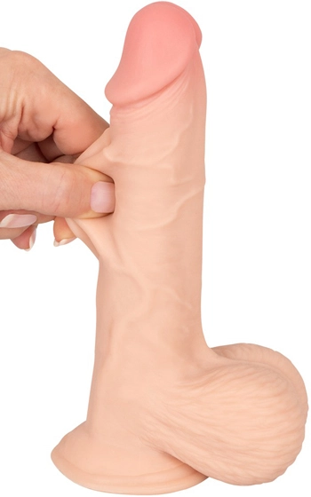 Dildo Med Rörlig Hud 19 Cm - Bild 6