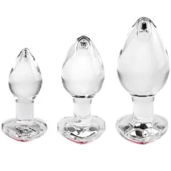Adam & Eve Glass Plug Set