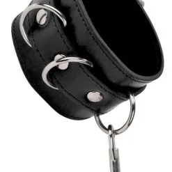 Ouch! Leather Cuffs Black