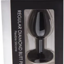 Shots Toys Diamond Butt Plug Black