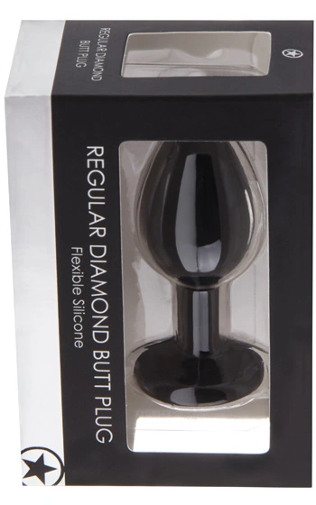 Shots Toys Diamond Butt Plug Black